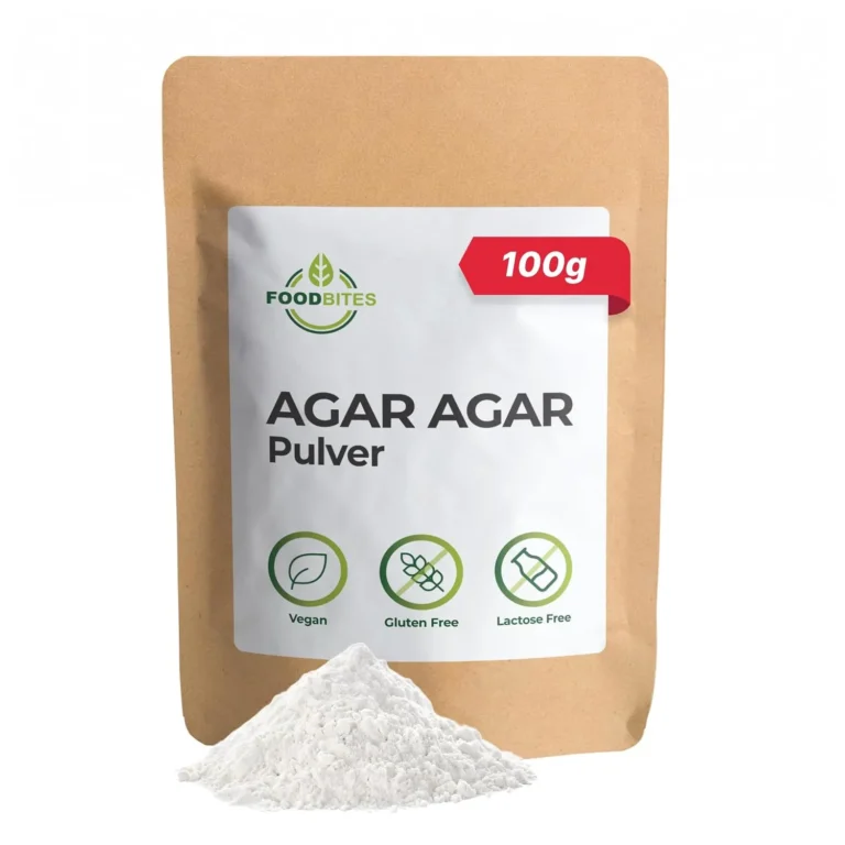 Food Bites Agar Agar Pulver 100g Pflanzliche – Geliermittel