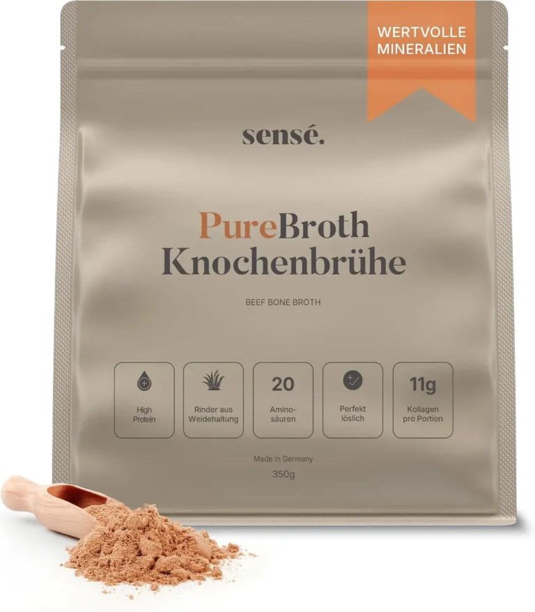 Knochenbrühe Pulver vom Weiderind, aus Deutschland, Bioaktiv, 350g – Kollagen Typ 1,2 & 3